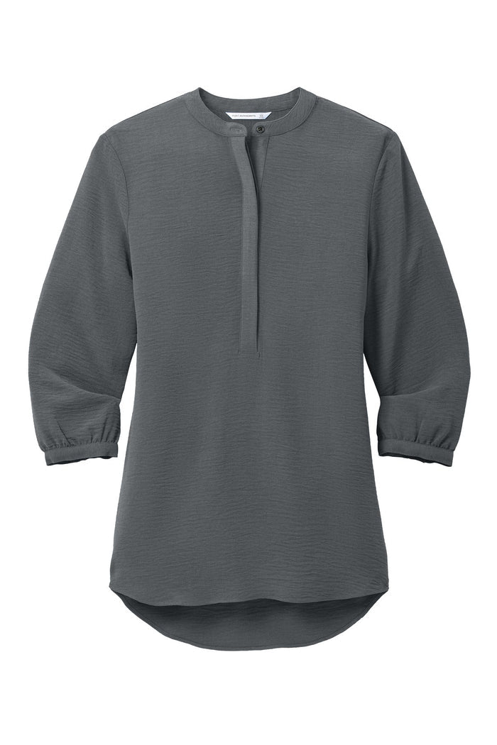 Port Authority LW713 Women's 3/4-Sleeve Textured Crepe Tunic