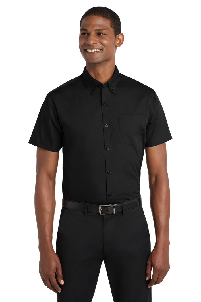 Port Authority W101 Short Sleeve Carefree Poplin Shirt