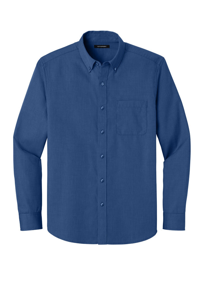Port Authority W816 Long Sleeve Nailhead Easy Care Shirt