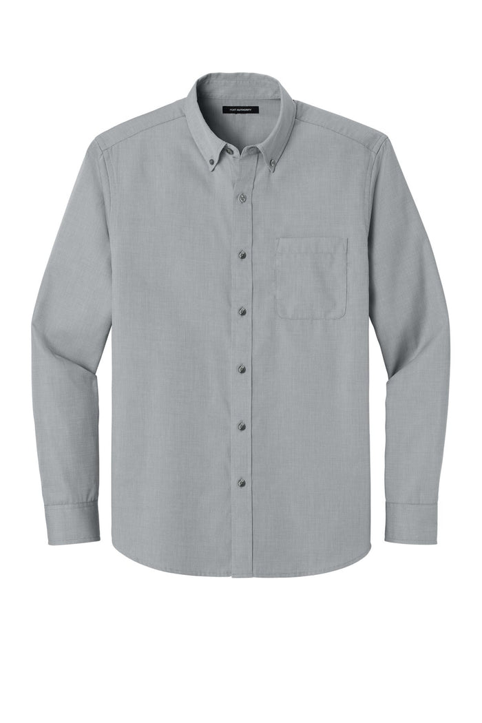 Port Authority W816 Long Sleeve Nailhead Easy Care Shirt