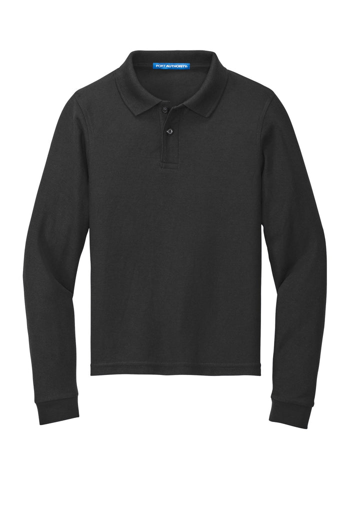 Port Authority Y500LS Youth Long Sleeve Silk Touch Polo