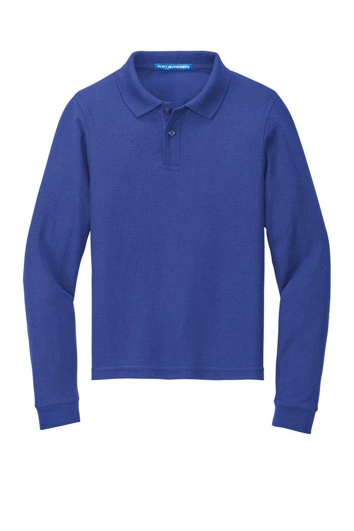 Port Authority Y500LS Youth Long Sleeve Silk Touch Polo