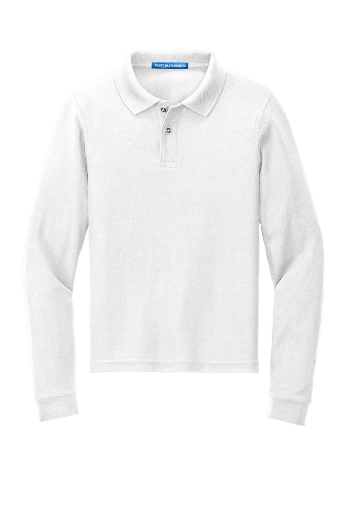 Port Authority Y500LS Youth Long Sleeve Silk Touch Polo
