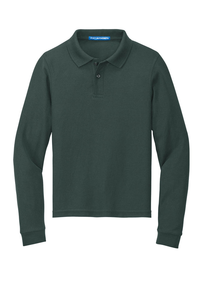 Port Authority Y500LS Youth Long Sleeve Silk Touch Polo