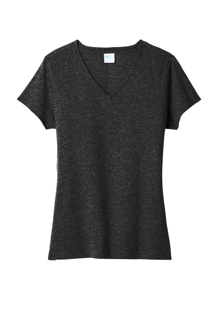 Port & Co LPC330V Women's Tri-Blend V-Neck Tee