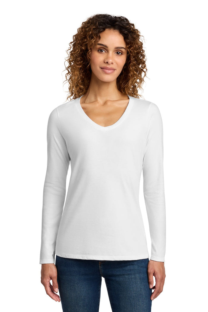 Port & Co LPC450VLS Women's Long Sleeve Fan Favorite V-Neck Tee