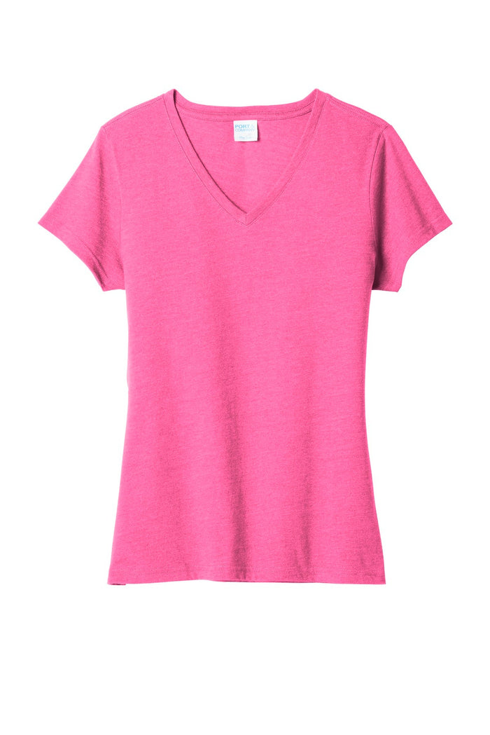 Port & Co LPC455V Women's Fan Favorite Blend V-Neck Tee