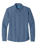 Port & Co LSP10 Women's Long Sleeve Value Denim Shirt