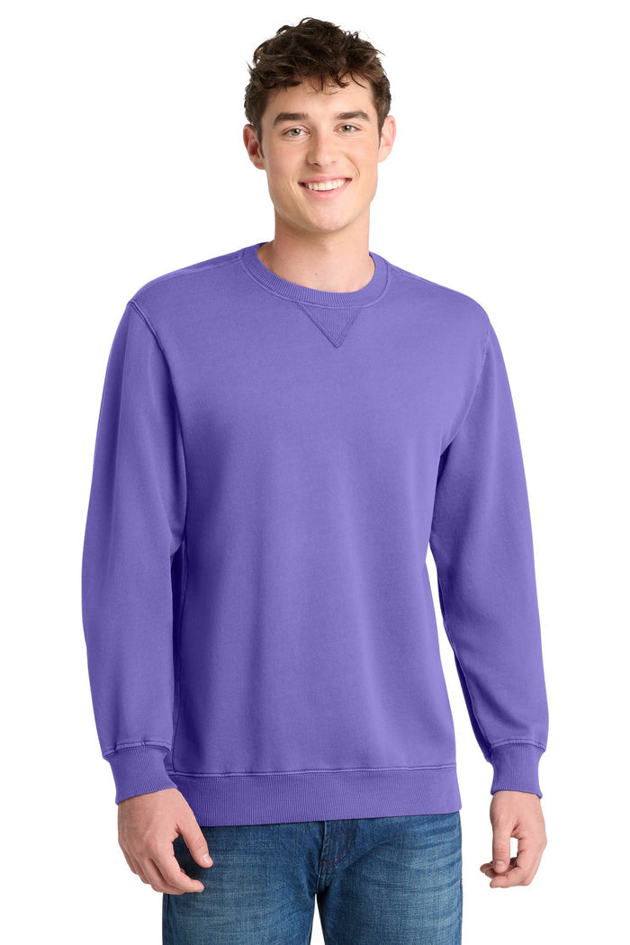 Port & Co PC098 Beach Wash Garment-Dyed Crewneck Sweatshirt