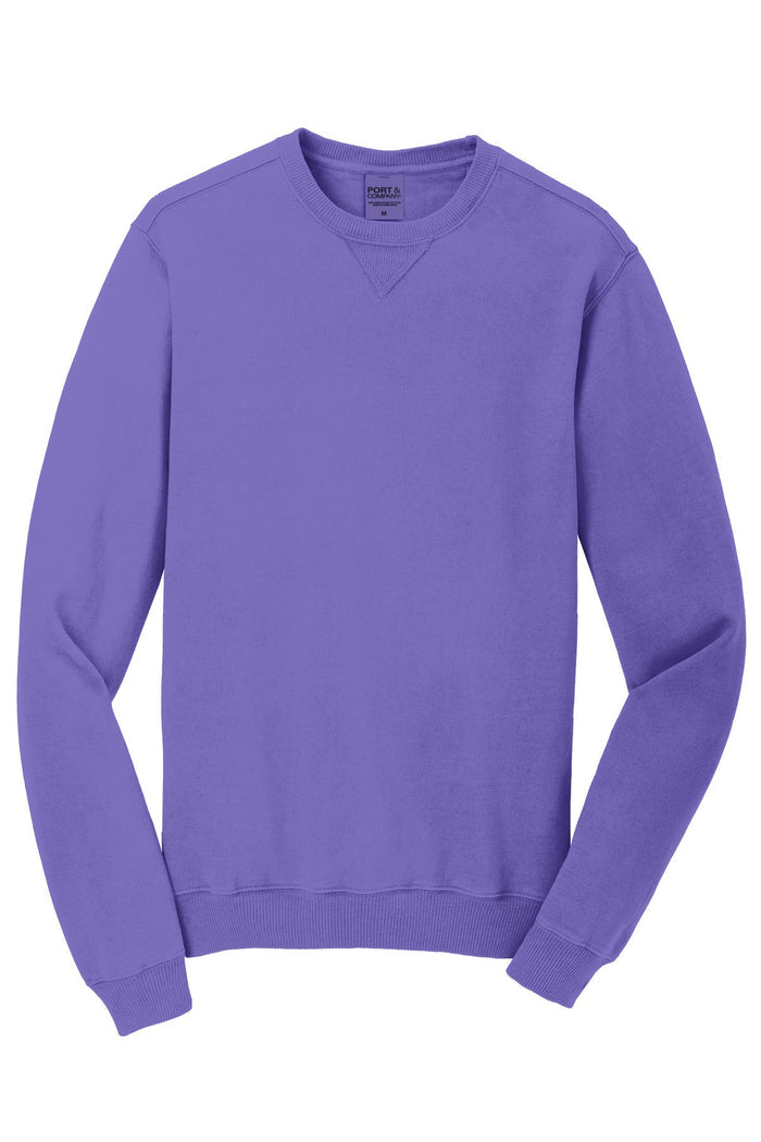 Port & Co PC098 Beach Wash Garment-Dyed Crewneck Sweatshirt