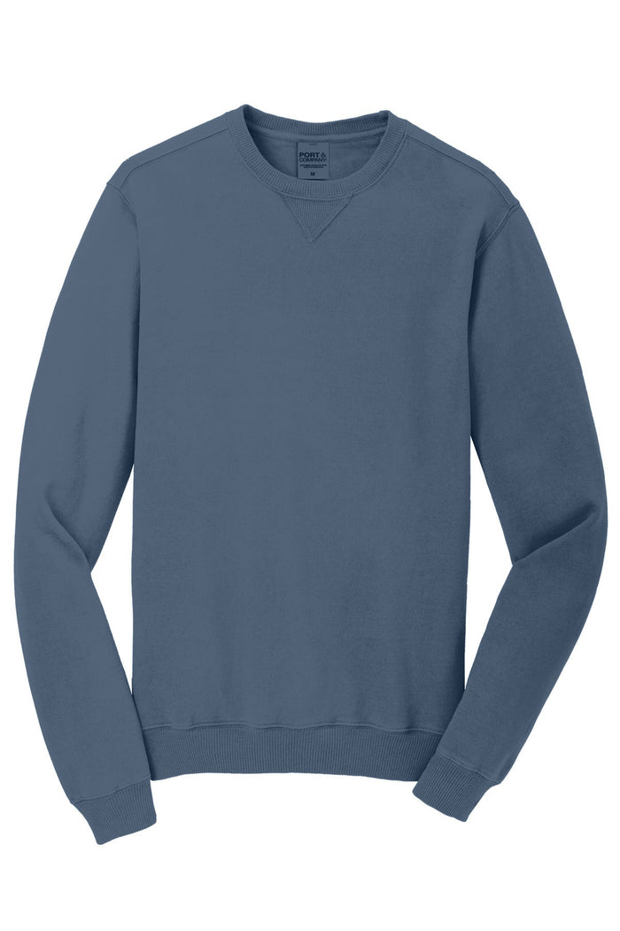 Port & Co PC098 Beach Wash Garment-Dyed Crewneck Sweatshirt