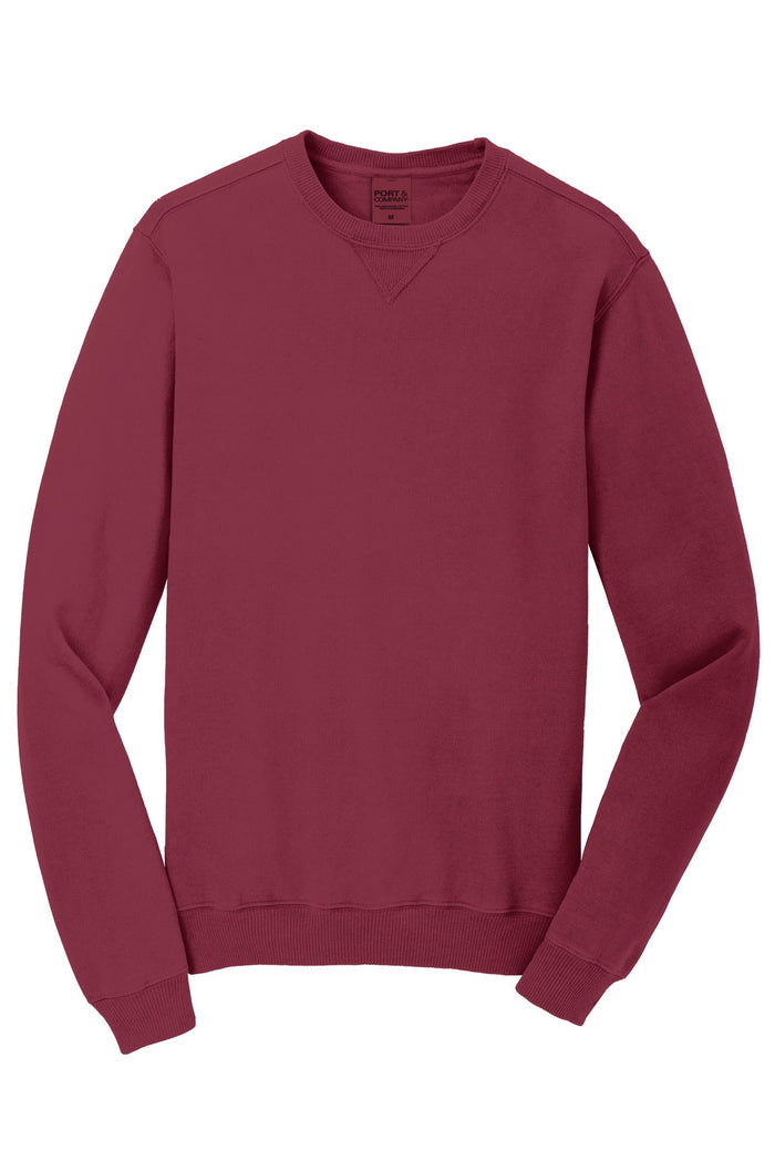 Port & Co PC098 Beach Wash Garment-Dyed Crewneck Sweatshirt