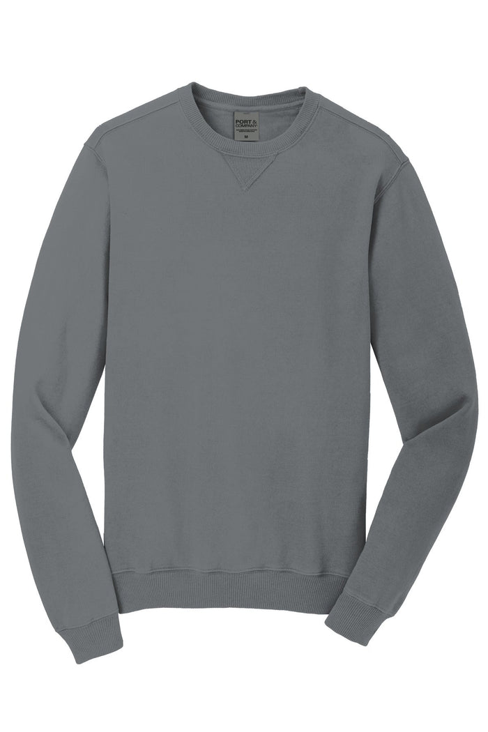 Port & Co PC098 Beach Wash Garment-Dyed Crewneck Sweatshirt