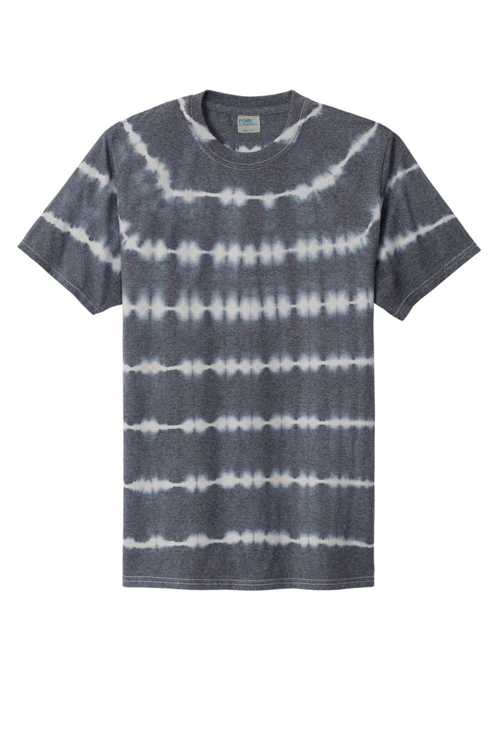 Port & Co PC142 Allover Stripe Tie-Dye Tee