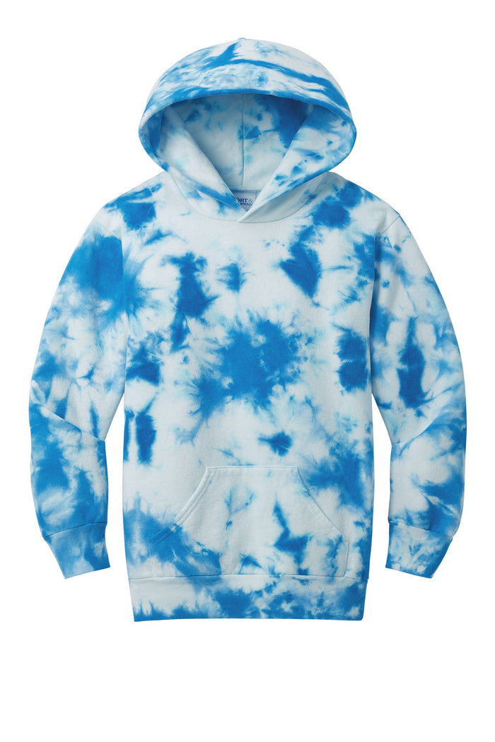 Port & Co PC144Y Youth Crystal Tie-Dye Pullover Hoodie