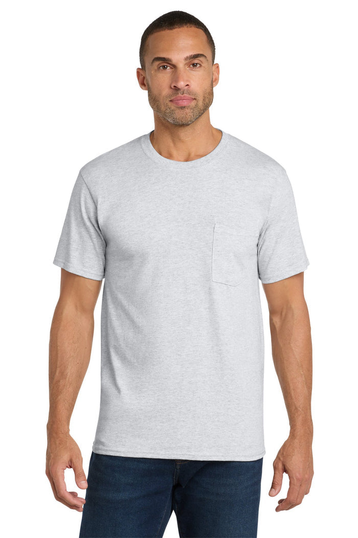 Port & Co PC54P Core Cotton Pocket Tee