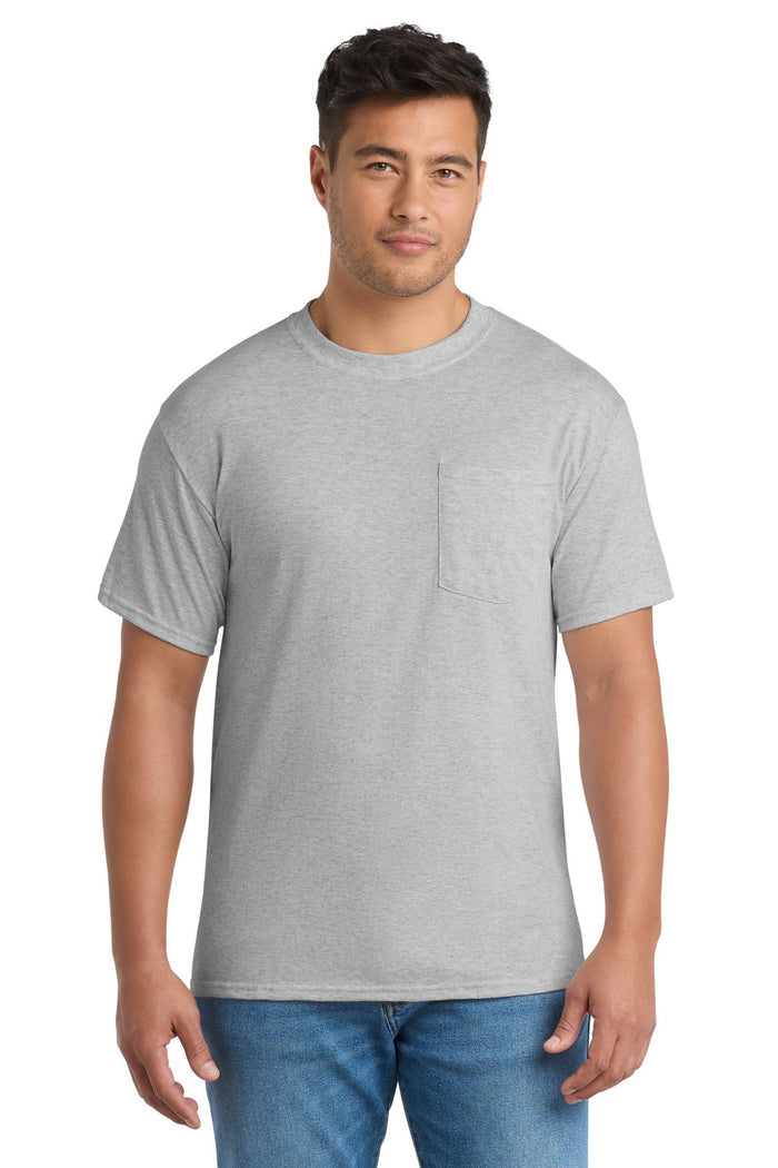 Port & Co PC55PT Tall Core Blend Pocket Tee