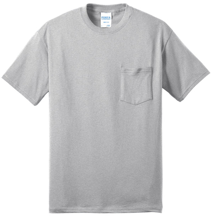 Port & Co PC55PT Tall Core Blend Pocket Tee