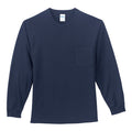 Port & Co PC61LSP Long Sleeve Essential Pocket Tee