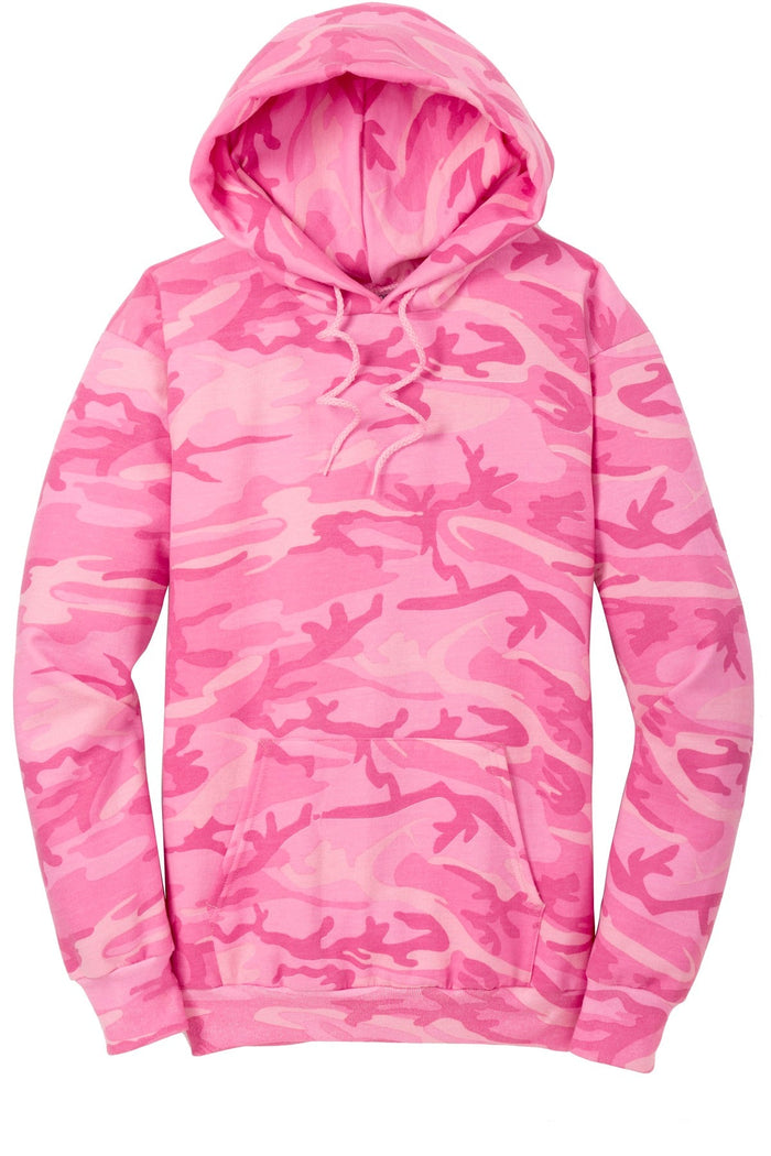 Port & Co PC78HC Core Fleece Camo Pullover Hooded Sweatshirt