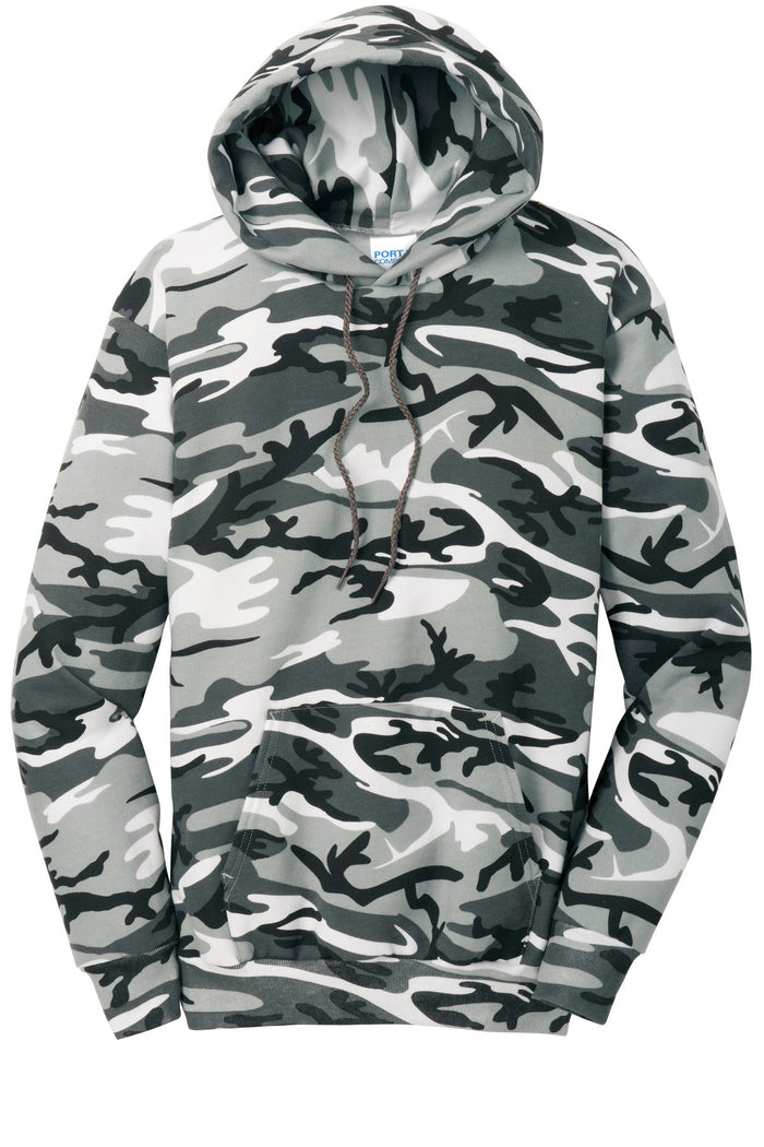Port & Co PC78HC Core Fleece Camo Pullover Hooded Sweatshirt