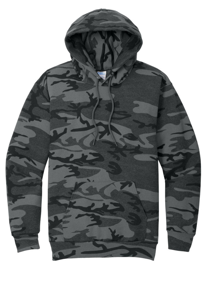 Port & Co PC78HC Core Fleece Camo Pullover Hooded Sweatshirt