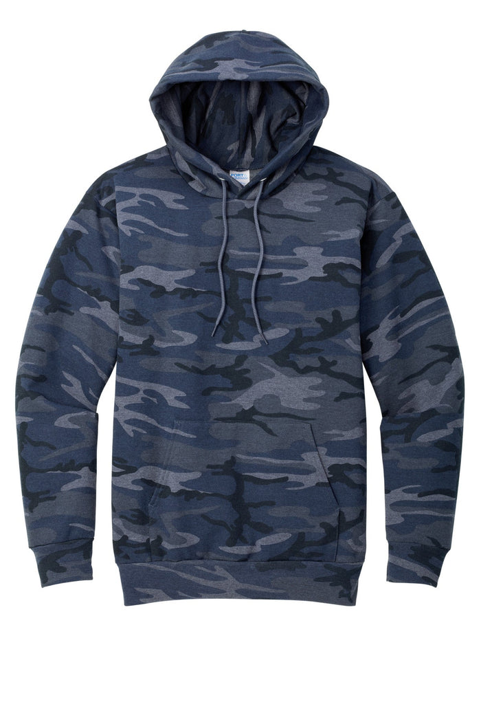 Port & Co PC78HC Core Fleece Camo Pullover Hooded Sweatshirt
