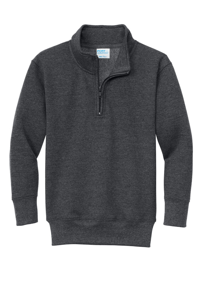 Port & Co PC78YQ Youth Core Fleece 1/4-Zip Pullover Sweatshirt