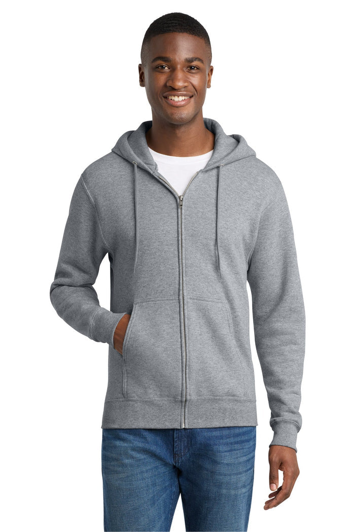 Port & Co PC78ZH Core Fleece Full-Zip Hooded Sweatshirt