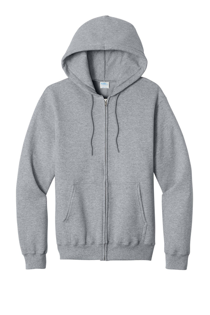 Port & Co PC78ZH Core Fleece Full-Zip Hooded Sweatshirt
