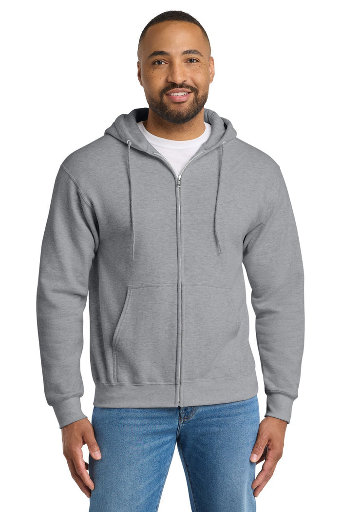 Port & Co PC90ZH Essential Fleece Full-Zip Hooded Sweatshirt
