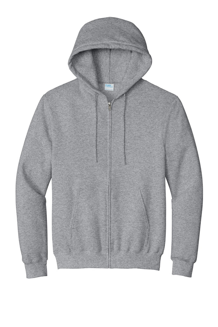 Port & Co PC90ZH Essential Fleece Full-Zip Hooded Sweatshirt
