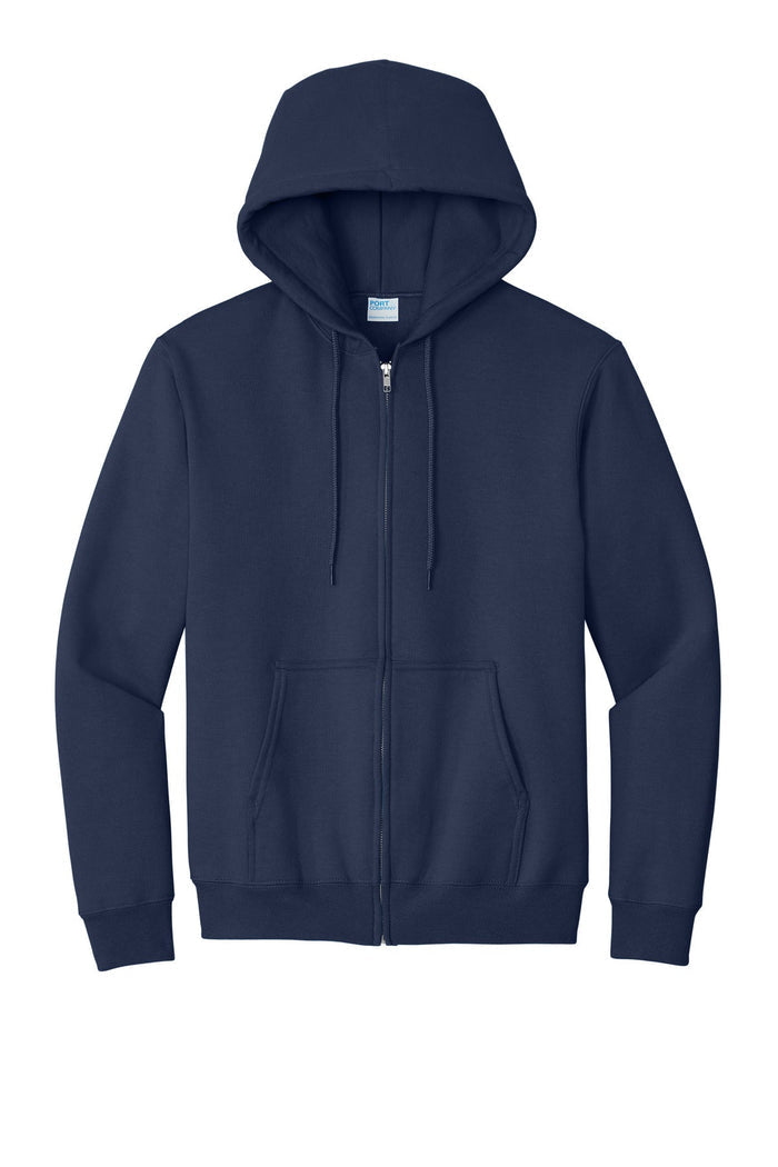 Port & Co PC90ZH Essential Fleece Full-Zip Hooded Sweatshirt