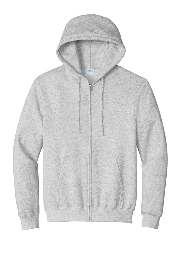 Port & Co PC90ZH Essential Fleece Full-Zip Hooded Sweatshirt