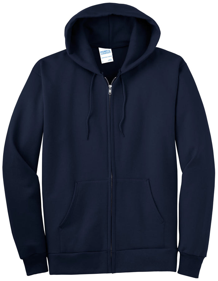 Port & Co PC90ZHT Tall Essential Fleece Full-Zip Hooded Sweatshirt