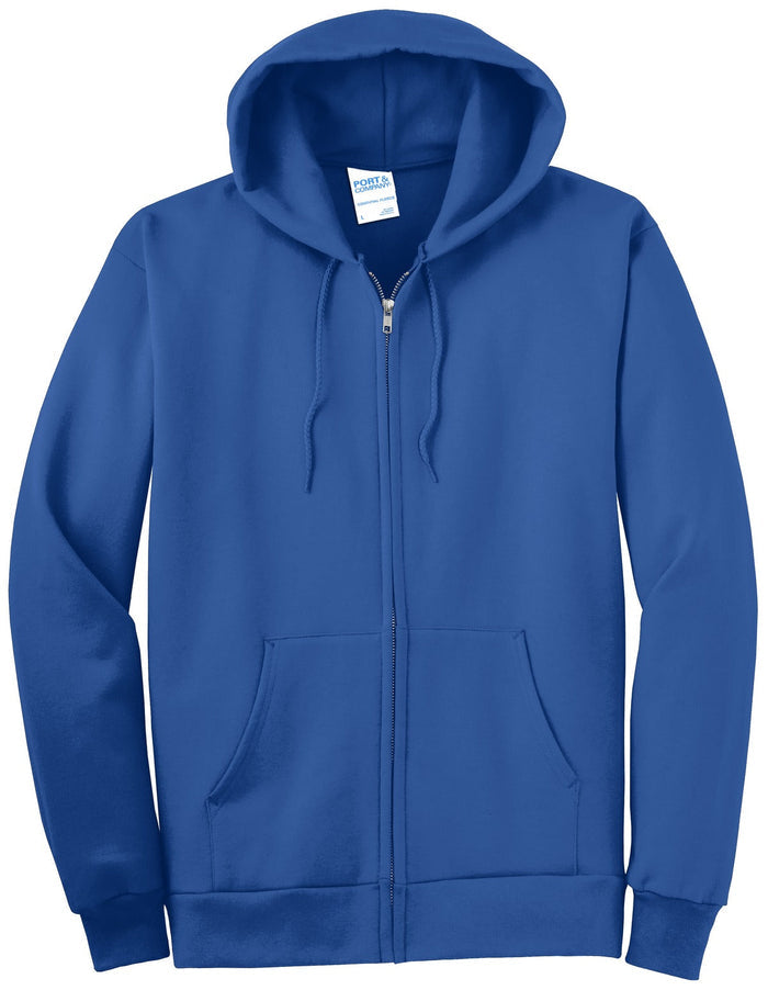 Port & Co PC90ZHT Tall Essential Fleece Full-Zip Hooded Sweatshirt