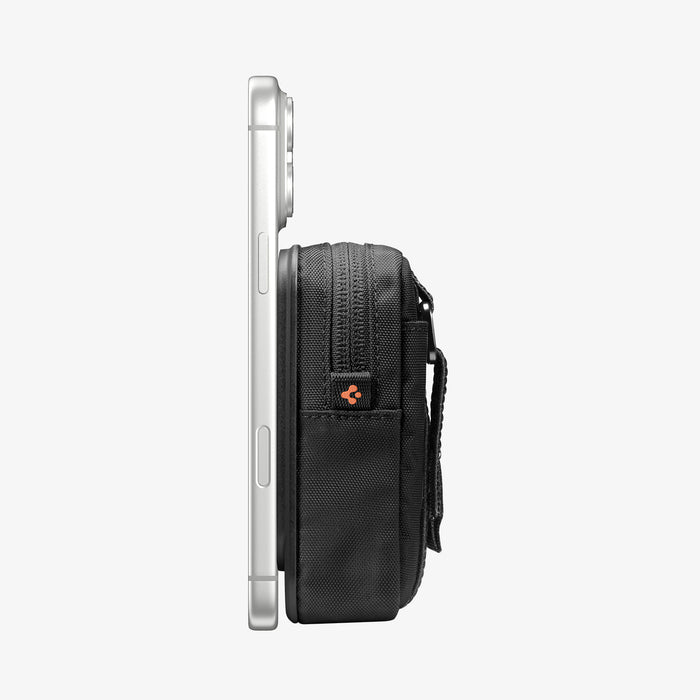 AFA11564 -  Portable Organizer Pouch Tintap Zip Mag Fit 2 in Black showing side