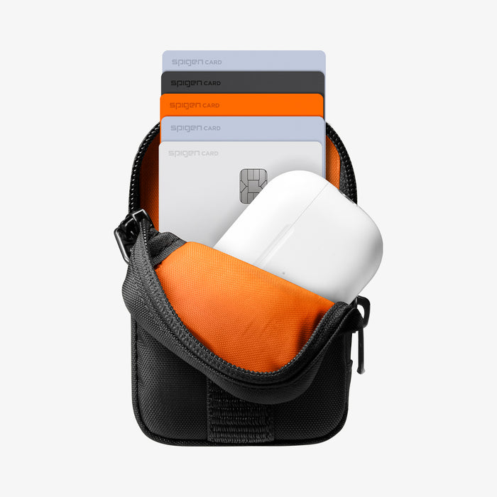 AFA10226 - Portable Organizer Pouch Tintap Zip MagFit in Black showing inside
