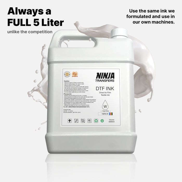 Premium DTF Ink 5 Liters - Ninja Transfers