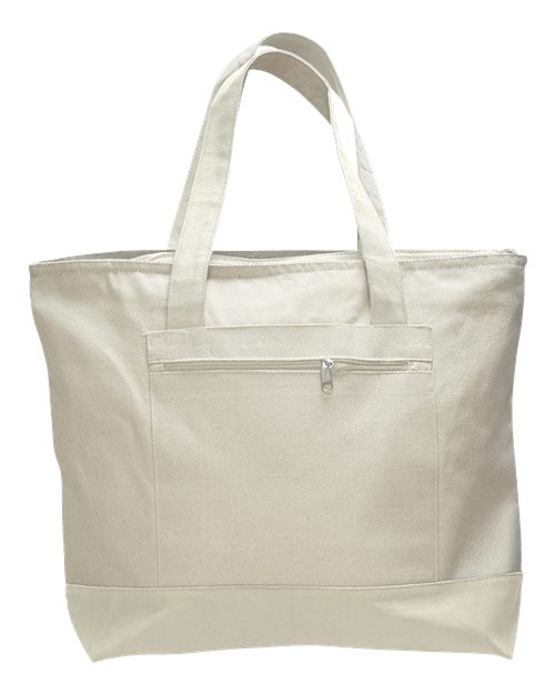 Q - Tees Q1300 19L Zippered Tote - Ninja Transfers
