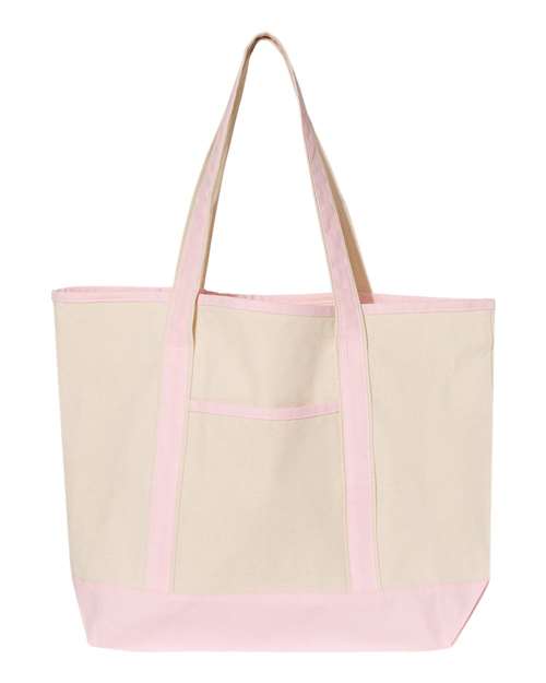 Q - Tees Q1500 34.6L Large Canvas Deluxe Tote - Ninja Transfers
