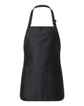 Q - Tees Q4250 Full - Length Apron with Pouch Pocket - Ninja Transfers