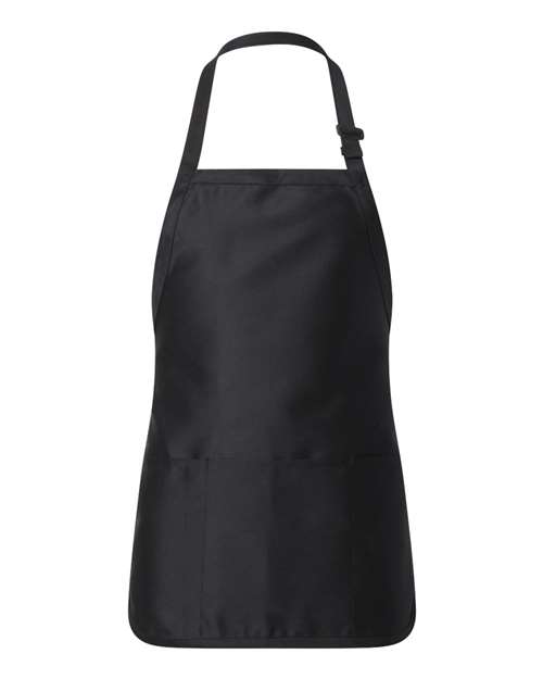 Q - Tees Q4250 Full - Length Apron with Pouch Pocket - Ninja Transfers