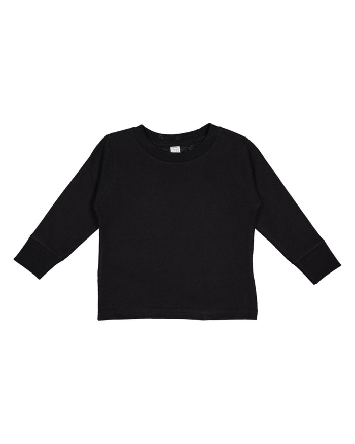 Rabbit Skins 3311 Toddler Long - Sleeve T-Shirt - Ninja Transfers