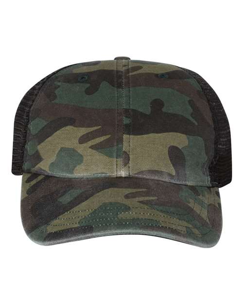Richardson 111P Garment Washed Printed Trucker Cap - Ninja Transfers