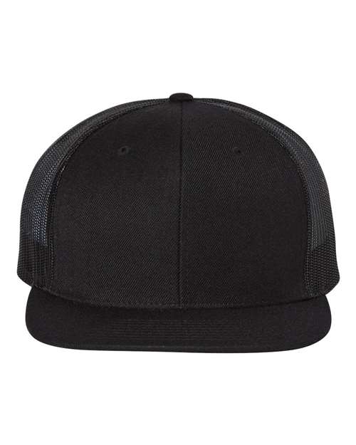 Richardson 511 Wool Blend Flat Bill Trucker Cap - Ninja Transfers