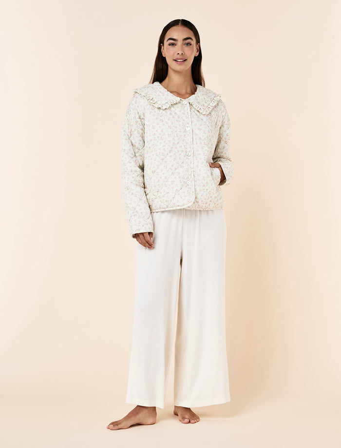 Rosette Floral Bed Jacket