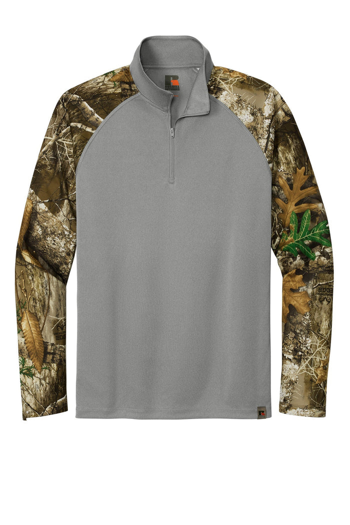 Russell Outdoors RU152 Realtree Colorblock Performance 1/4-Zip
