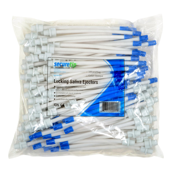 SecureTip - Opaque - The Locking Saliva Ejector - Bag of 100