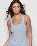 Sleep Tank in Subdued Blue